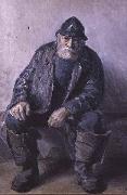 Michael Ancher Skagen Fisherman oil painting